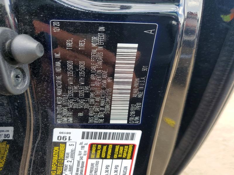 Aukcja sprzedaży 2021 Toyota Sienna, vin: 5TDDRKECXMS012195, numer aukcji: 52343696