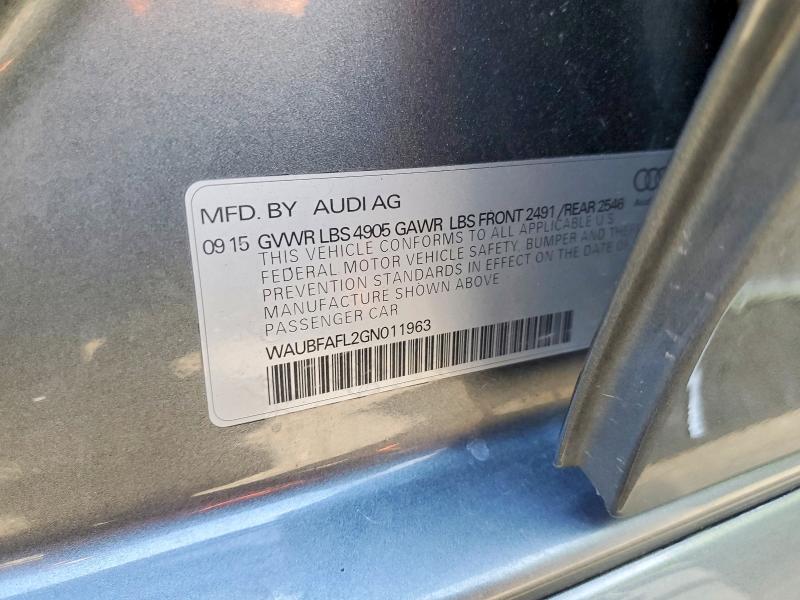 Aukcja sprzedaży 2016 Audi A4, vin: WAUBFAFL2GN011963, numer aukcji: 52593426