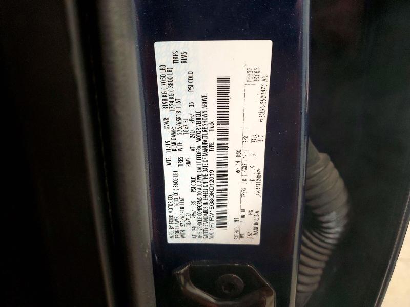 Aukcja sprzedaży 2016 Ford F150, vin: 1FTFW1EG8GKD12019, numer aukcji: 52851496