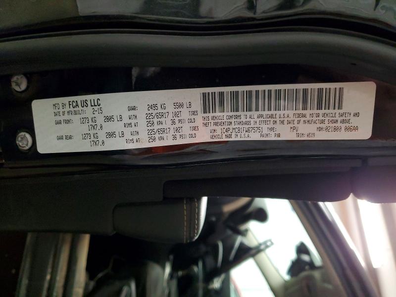 Продаж на аукціоні авто 2015 Jeep Cherokee, vin: 1C4PJMCB1FW675751, номер лоту: 52092926