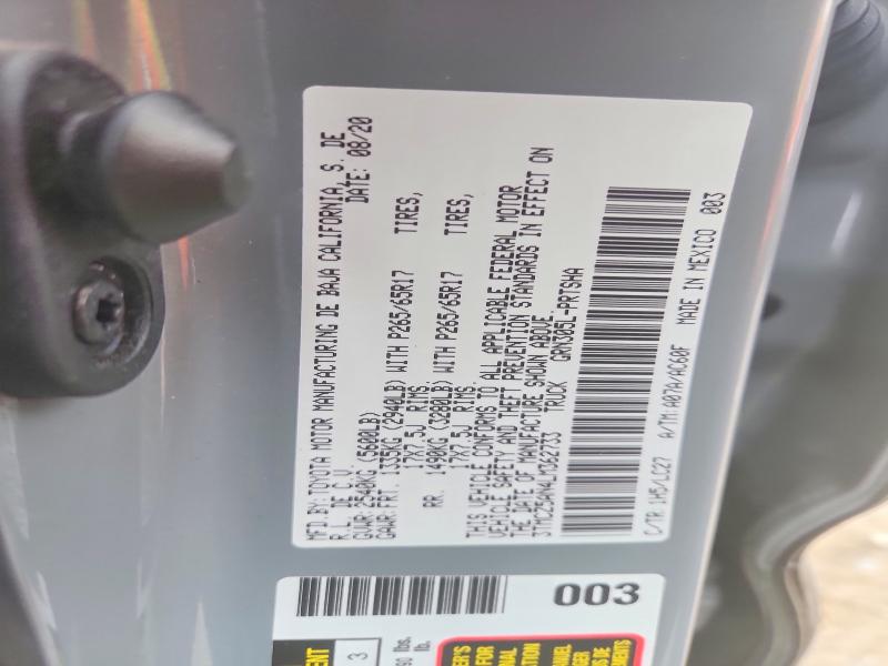 Продаж на аукціоні авто 2020 Toyota Tacoma, vin: 3TMCZ5AN4LM362733, номер лоту: 53249466