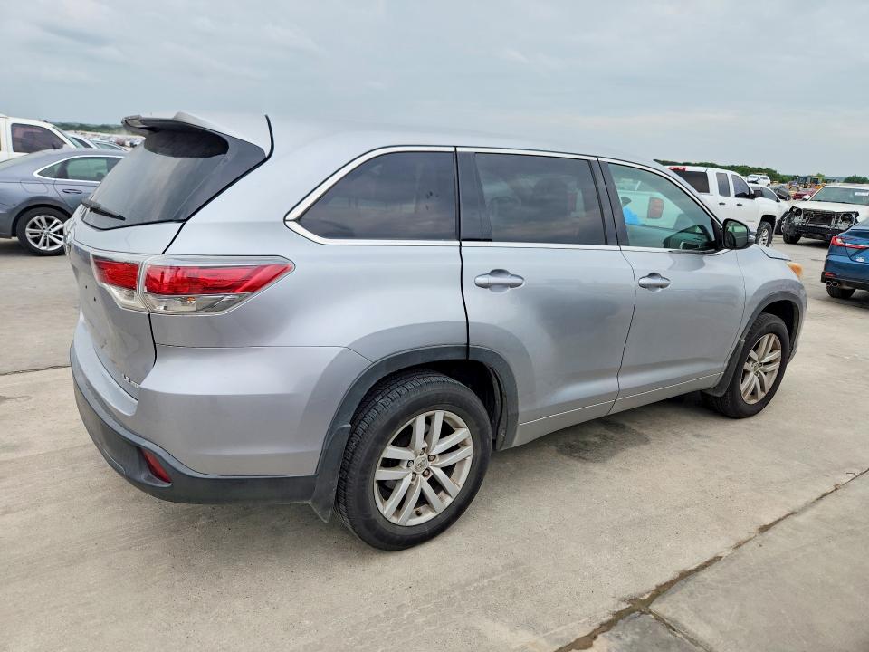 2015 Toyota Highlander მანქანა იყიდება აუქციონზე, vin: 5TDBKRFH2FS163548, აუქციონის ნომერი: 53978576