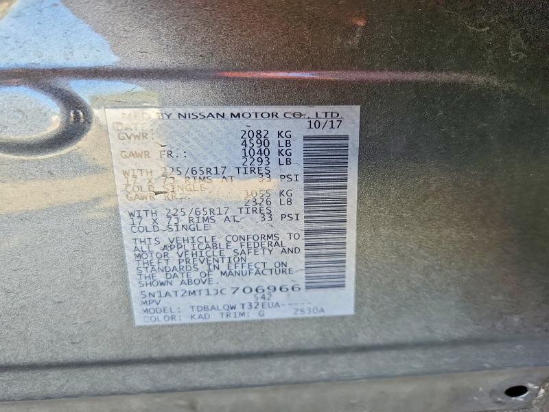 Aukcja sprzedaży 2018 Nissan Rogue, vin: 5N1AT2MT1JC706966, numer aukcji: 54154906