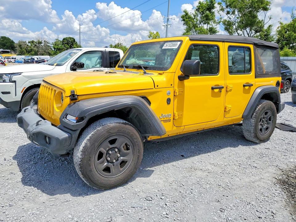 2021 Jeep Wrangler Unlimited მანქანა იყიდება აუქციონზე, vin: 1C4HJXDG7MW506055, აუქციონის ნომერი: 54103666
