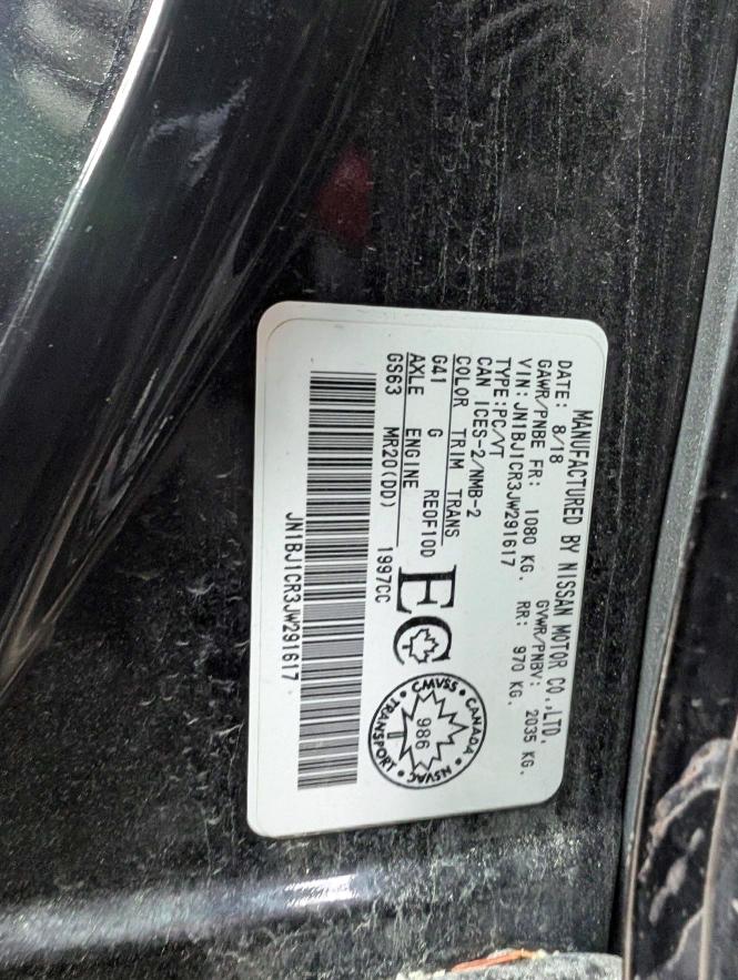 Продаж на аукціоні авто 2018 Nissan Rogue Sport, vin: JN1BJ1CR3JW291617, номер лоту: 54957236