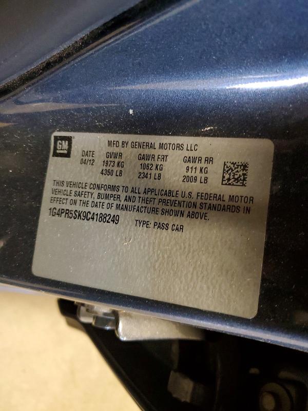 Aukcja sprzedaży 2012 Buick Verano, vin: 1G4PR5SK9C4188249, numer aukcji: 52160026