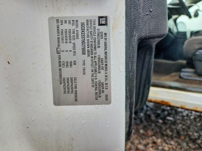 Продаж на аукціоні авто 2009 Chevrolet Silverado, vin: 3GCEK23379G279568, номер лоту: 52396296