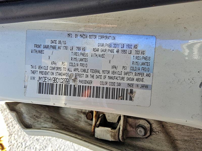 Aukcja sprzedaży 2011 Mazda Mazda2, vin: JM1DE1HY9B0102998, numer aukcji: 50792236