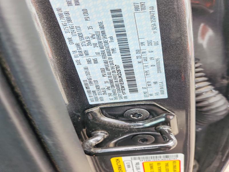 54419226 :رقم المزاد ، 1FTEW1E58JKD28707 vin ، 2018 Ford F150 مزاد بيع