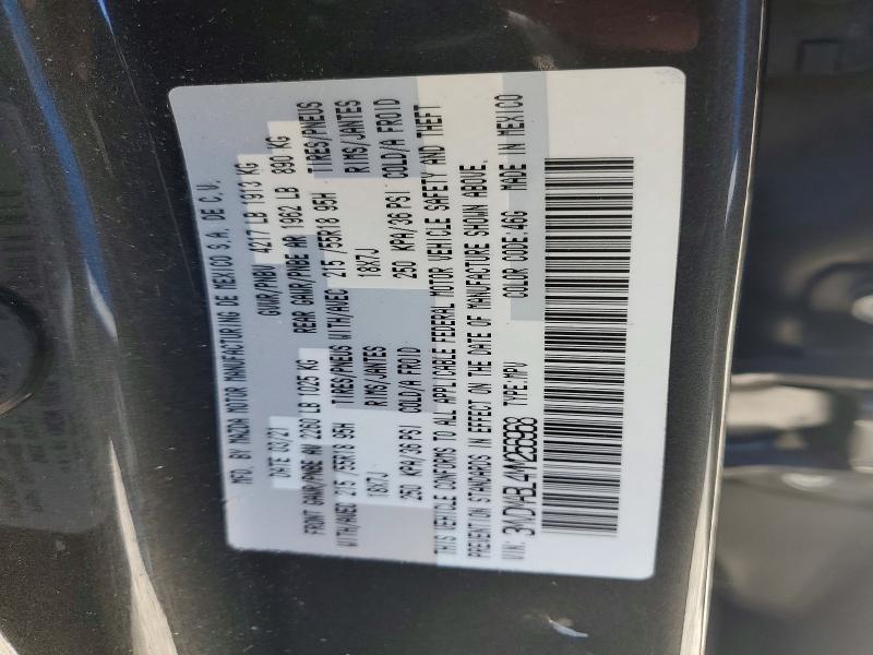 2021 Mazda Cx-30 მანქანა იყიდება აუქციონზე, vin: 3MVDMABL4MM256968, აუქციონის ნომერი: 52842186