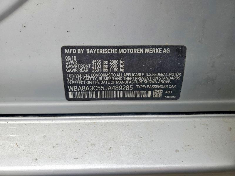 Продажа на аукционе авто 2018 Bmw 320, vin: WBA8A3C55JA489285, номер лота: 54009746