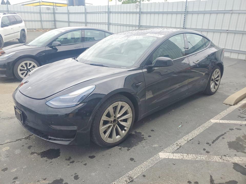 Продажа на аукционе авто 2022 Tesla Model 3, vin: 5YJ3E1EAXNF186287, номер лота: 55554926