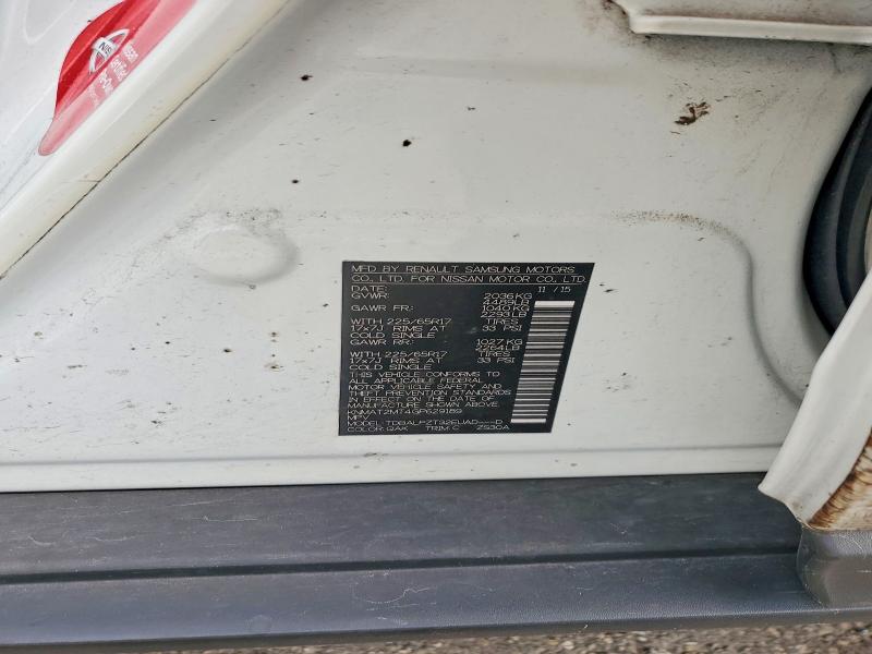 2016 Nissan Rogue მანქანა იყიდება აუქციონზე, vin: KNMAT2MT4GP629189, აუქციონის ნომერი: 53172556