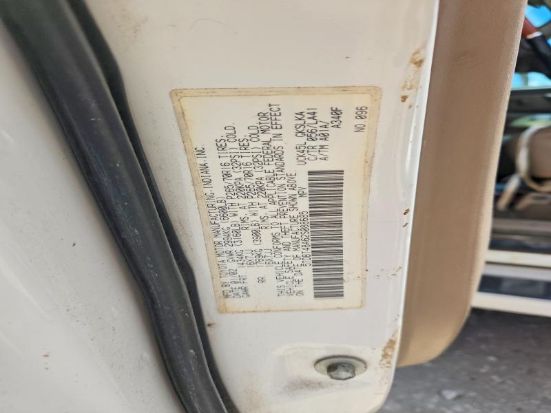 52553616 :رقم المزاد ، 5TDBT48A62S088685 vin ، 2002 Toyota Sequoia مزاد بيع