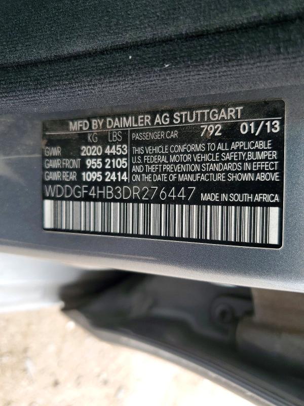 Aukcja sprzedaży 2013 Mercedes-benz C, vin: WDDGF4HB3DR276447, numer aukcji: 54535566