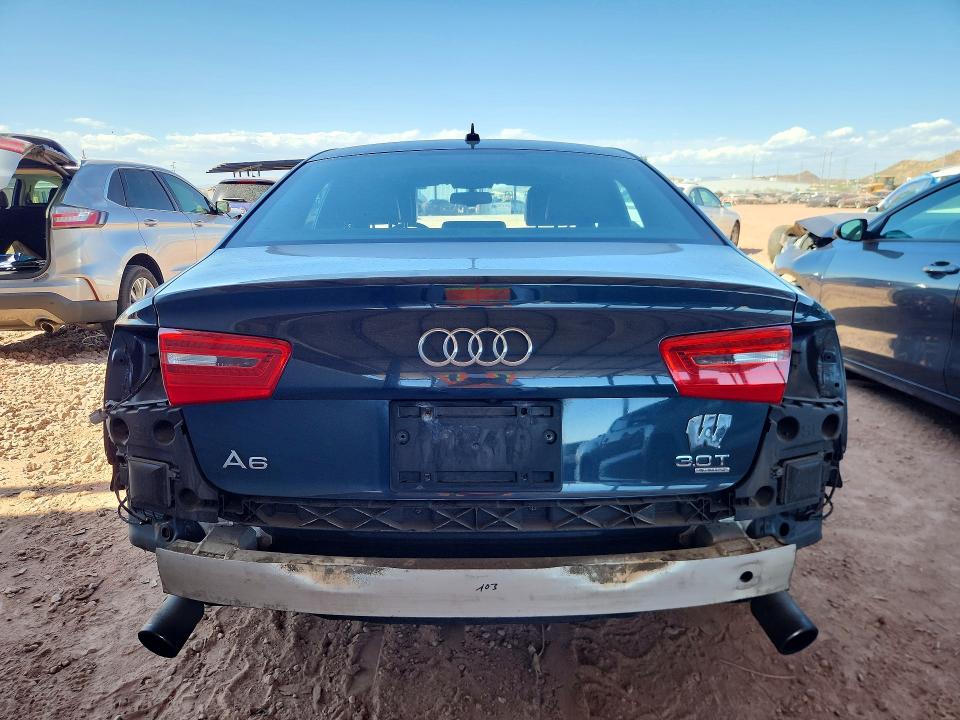 2013 Audi A6 მანქანა იყიდება აუქციონზე, vin: WAUHGAFC7DN122222, აუქციონის ნომერი: 51109196