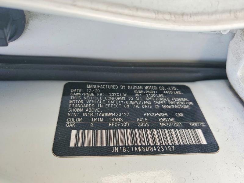 Aukcja sprzedaży 2021 Nissan Rogue Sport, vin: JN1BJ1AW8MW423137, numer aukcji: 54464216