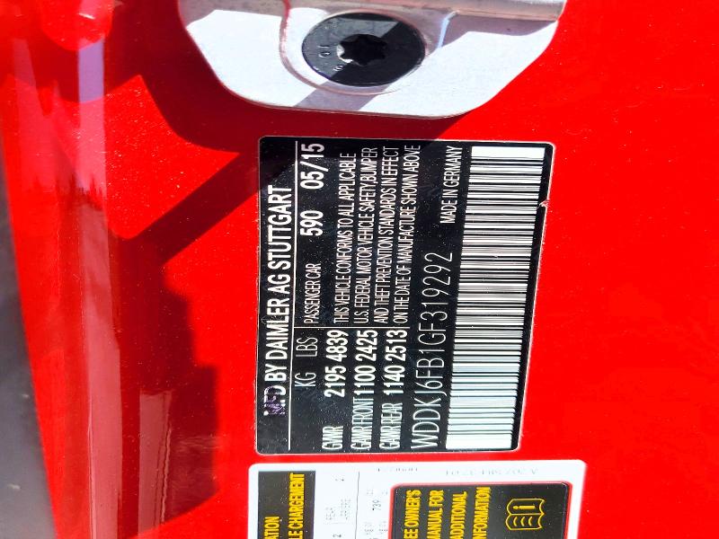 Aukcja sprzedaży 2016 Mercedes-benz E, vin: WDDKJ6FB1GF319292, numer aukcji: 51910496