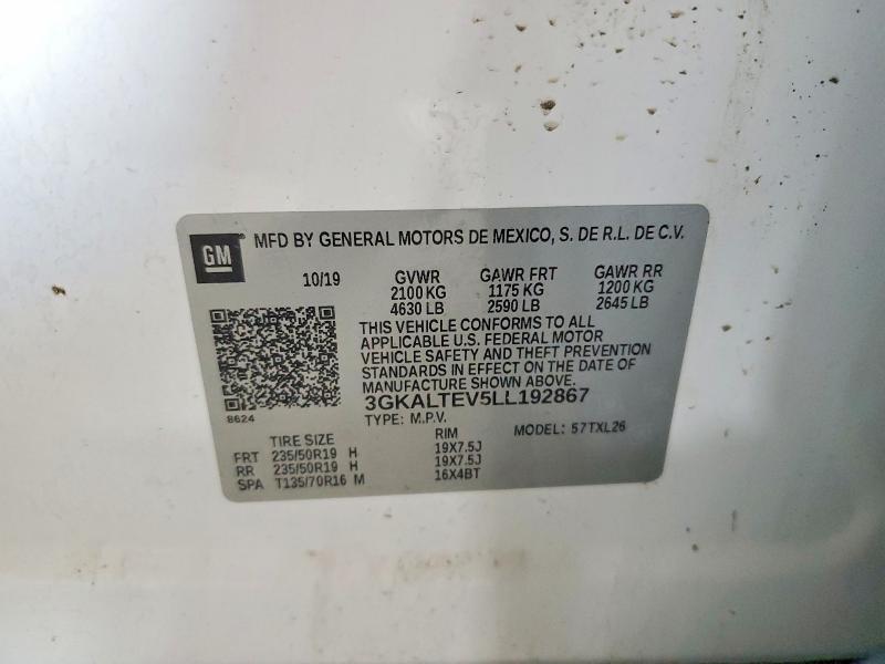 Aukcja sprzedaży 2020 Gmc Terrain, vin: 3GKALTEV5LL192867, numer aukcji: 53636676