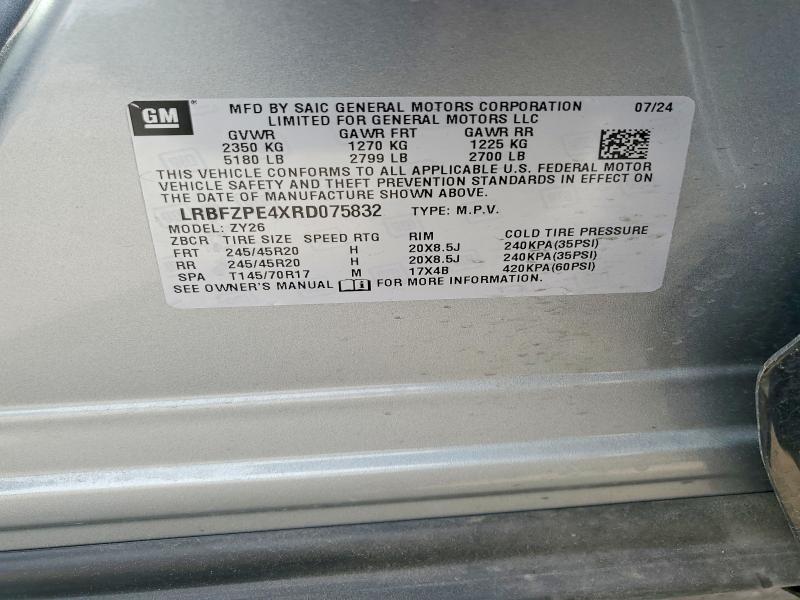 Aukcja sprzedaży 2024 Buick Envision, vin: LRBFZPE4XRD075832, numer aukcji: 53070286