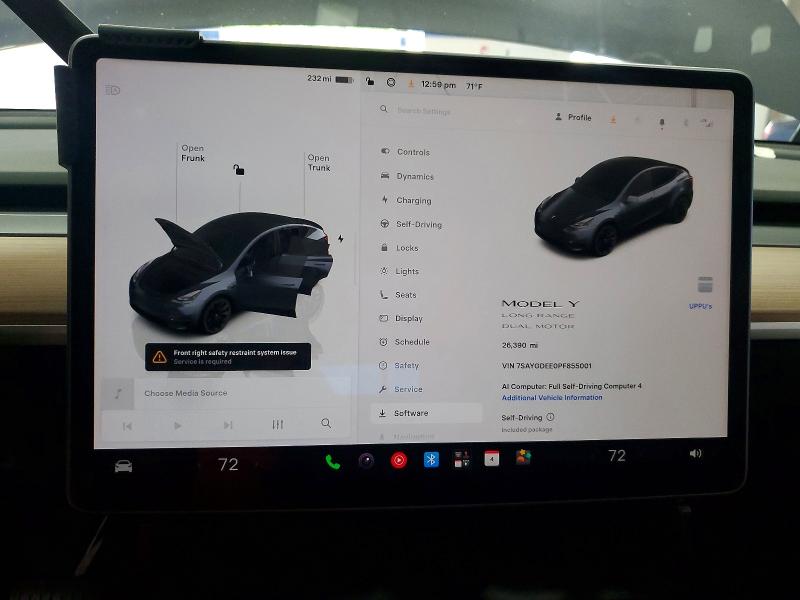 Продажа на аукционе авто 2023 Tesla Model Y, vin: 7SAYGDEE0PF855001, номер лота: 52328756