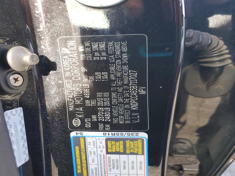 53451436 :رقم المزاد ، KNDPCCA65B7117027 vin ، 2011 Kia Sportage مزاد بيع