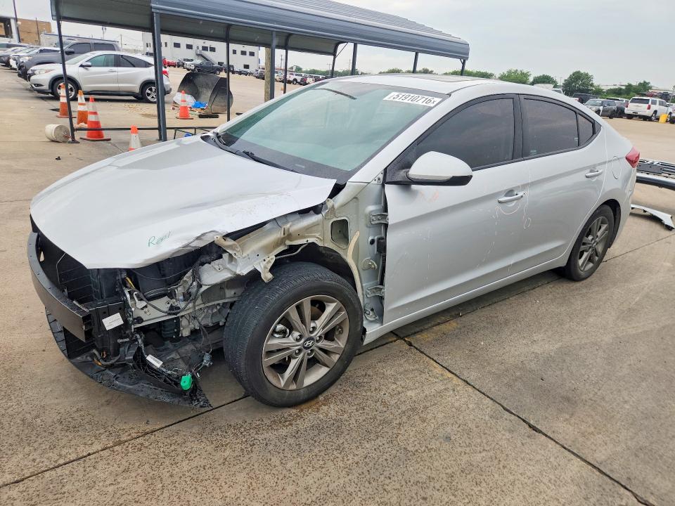 51910716 :رقم المزاد ، 5NPD84LFXJH293931 vin ، 2018 Hyundai Elantra مزاد بيع