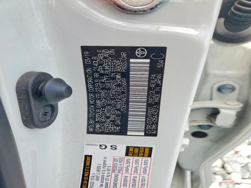 55531896 :رقم المزاد ، JTDEPRAE5LJ026849 vin ، 2020 Toyota Corolla مزاد بيع