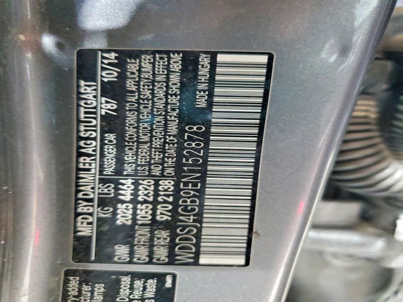 Продажа на аукционе авто 2014 Mercedes-benz Cla, vin: WDDSJ4GB9EN152878, номер лота: 52246936