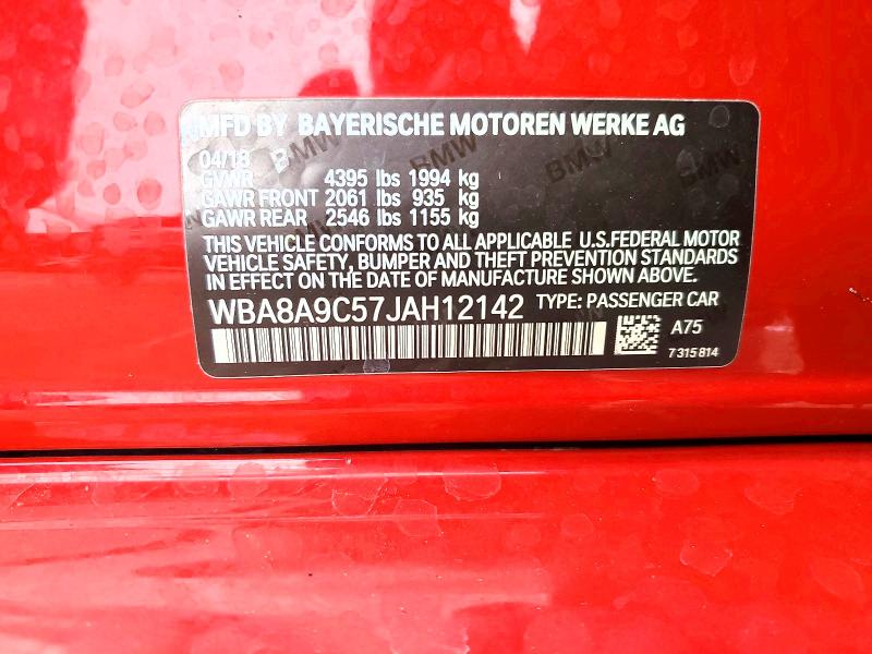 Продажа на аукционе авто 2018 Bmw 320, vin: WBA8A9C57JAH12142, номер лота: 53093206