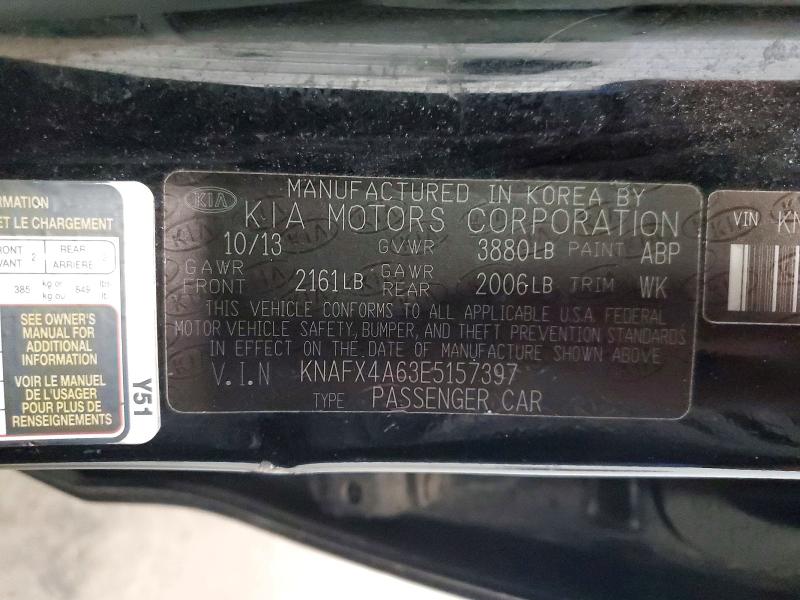 Aukcja sprzedaży 2014 Kia Forte, vin: KNAFX4A63E5157397, numer aukcji: 51879186