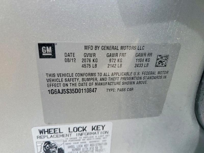 Продажа на аукционе авто 2013 Cadillac Ats, vin: 1G6AJ5S35D0110847, номер лота: 54421476