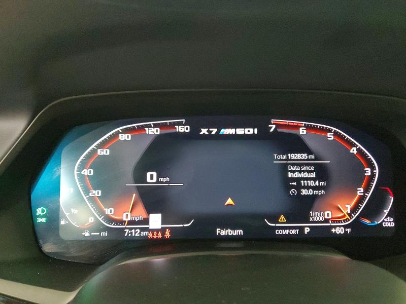 2020 Bmw X7 მანქანა იყიდება აუქციონზე, vin: 5UXCX6C00LLE35984, აუქციონის ნომერი: 53595616