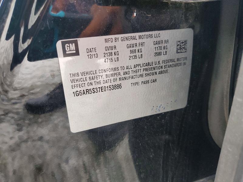 Продаж на аукціоні авто 2014 Cadillac Cts Luxury, vin: 1G6AR5S37E0153886, номер лоту: 53237736