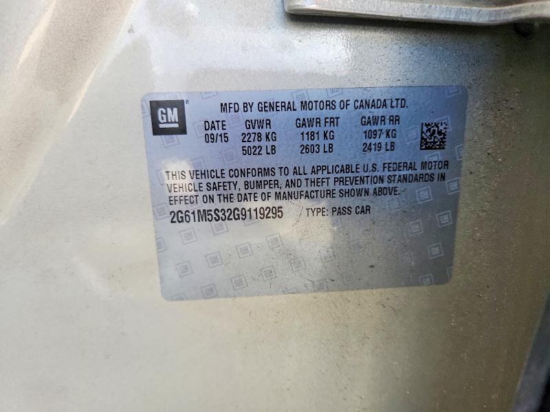 Aukcja sprzedaży 2016 Cadillac Xts, vin: 2G61M5S32G9119295, numer aukcji: 52567836
