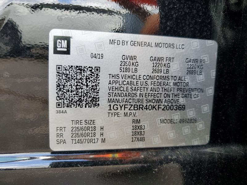 Aukcja sprzedaży 2019 Cadillac Xt4, vin: 1GYFZBR40KF200369, numer aukcji: 55008536