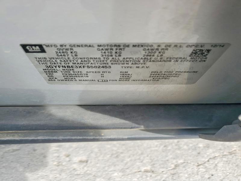 Продажа на аукционе авто 2015 Cadillac Srx, vin: 3GYFNBE3XFS582453, номер лота: 52156576