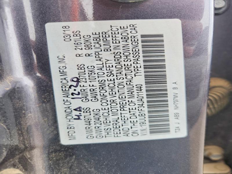 Продажа на аукционе авто 2018 Acura Tlx, vin: 19UUB1F34JA011440, номер лота: 50762536