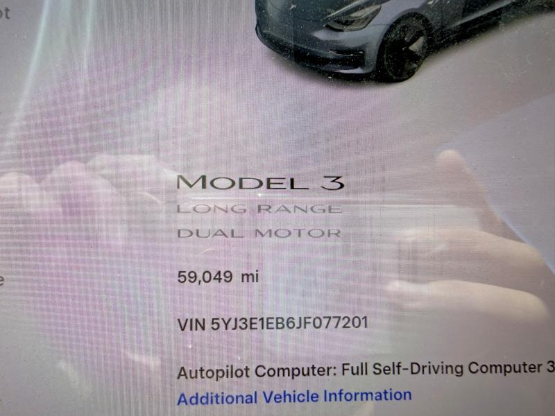 Aukcja sprzedaży 2018 Tesla Model 3, vin: 5YJ3E1EB6JF077201, numer aukcji: 54294446