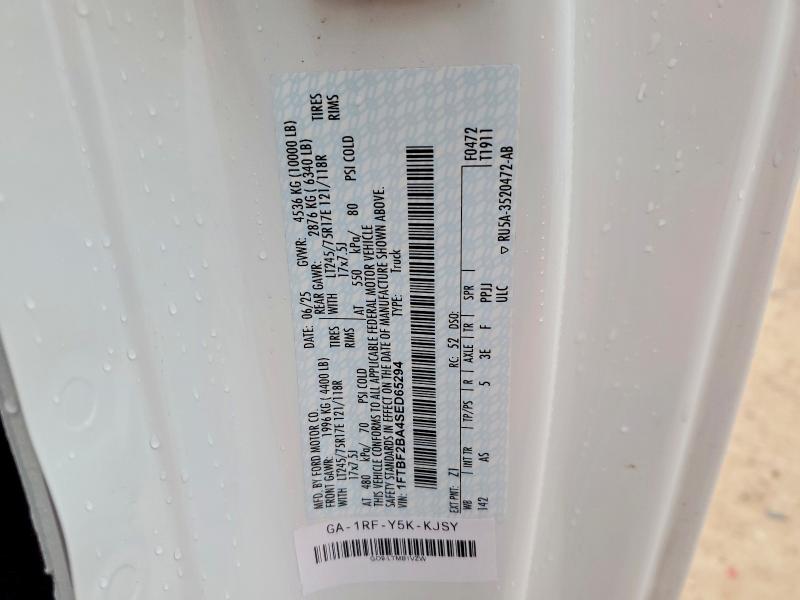 Продажа на аукционе авто 2025 Ford F250, vin: 1FTBF2BA4SED65294, номер лота: 52048936