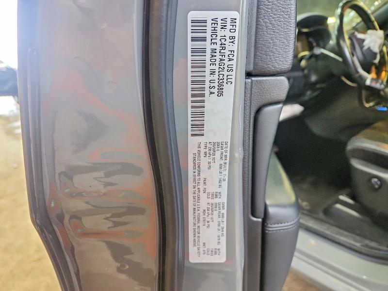 Aukcja sprzedaży 2020 Jeep Grand Cherokee, vin: 1C4RJFAG2LC336805, numer aukcji: 52461386