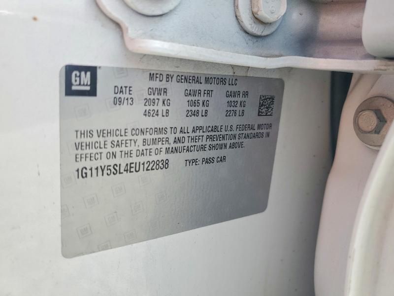 54760546 :رقم المزاد ، 1G11Y5SL4EU122838 vin ، 2014 Chevrolet Impala مزاد بيع