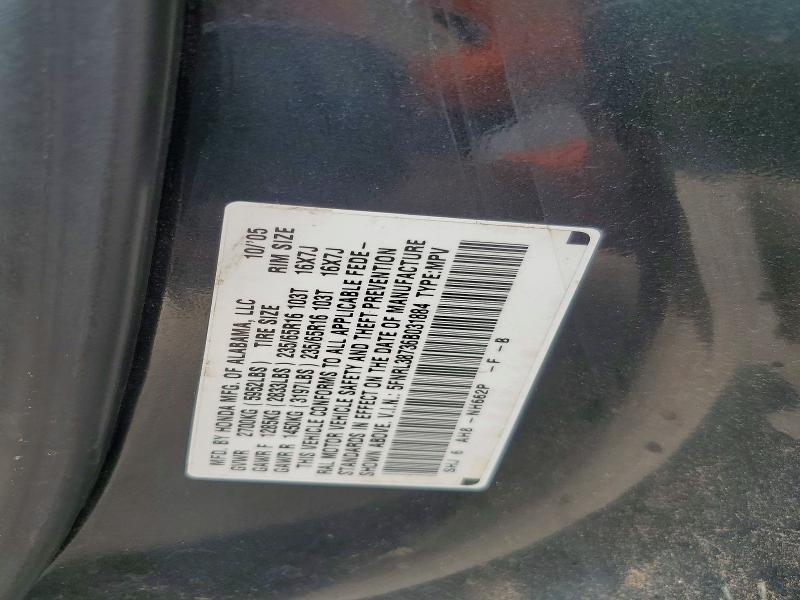2006 Honda Odyssey მანქანა იყიდება აუქციონზე, vin: 5FNRL38736B031884, აუქციონის ნომერი: 54556106