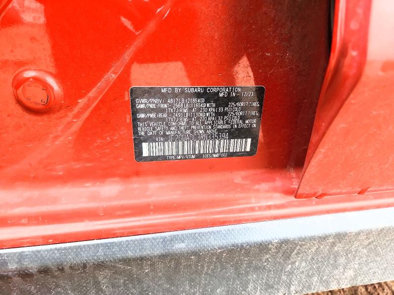 Продаж на аукціоні авто 2024 Subaru Crosstrek, vin: JF2GUADC3RH335394, номер лоту: 54655386