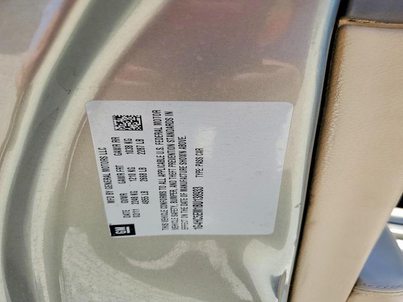 52722386 :رقم المزاد ، 1G4HC5EM1BU138933 vin ، 2011 Buick Lucerne مزاد بيع