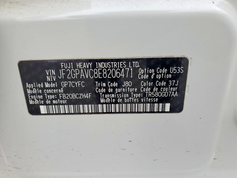 52720746 :رقم المزاد ، JF2GPAVC8E8206471 vin ، 2014 Subaru Xv Crosstrek مزاد بيع