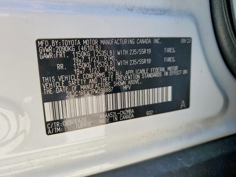 52349196 :رقم المزاد ، 2T3C1RFV1PW298887 vin ، 2023 Toyota Rav4 مزاد بيع