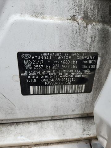 Продаж на аукціоні авто 2017 Hyundai Sonata Hybrid, vin: KMHE24L38HA064415, номер лоту: 55578156