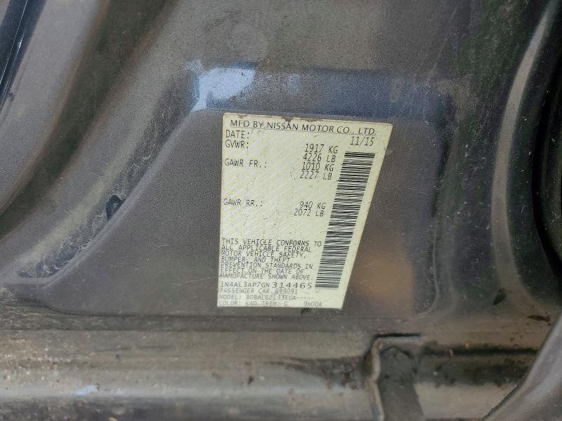 53055566 :رقم المزاد ، 1N4AL3AP7GN314465 vin ، 2016 Nissan Altima مزاد بيع
