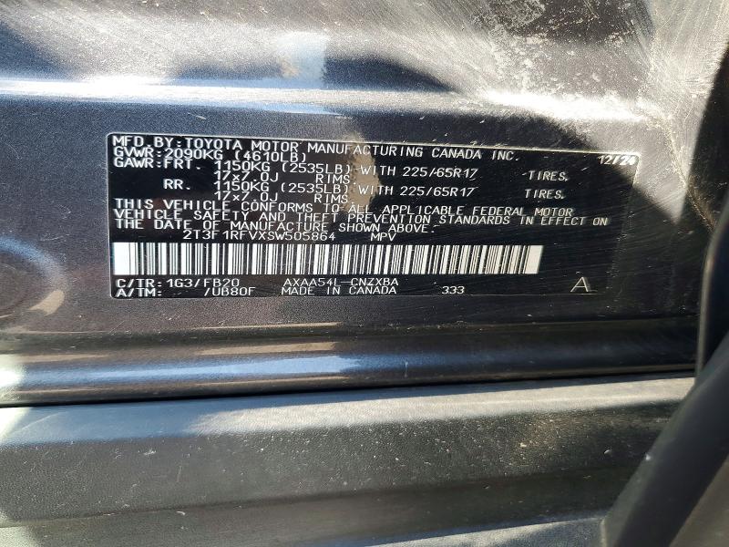 Aukcja sprzedaży 2025 Toyota Rav4, vin: 2T3F1RFVXSW505864, numer aukcji: 54854126
